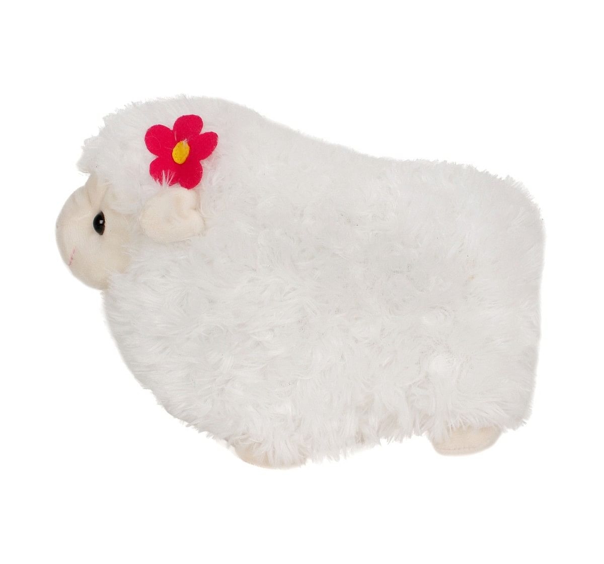 Fuzzbuzz White Lamb Stuffed Animal - 28Cm Quirky Soft Toys for Kids age 0M+ - 20 Cm (White)