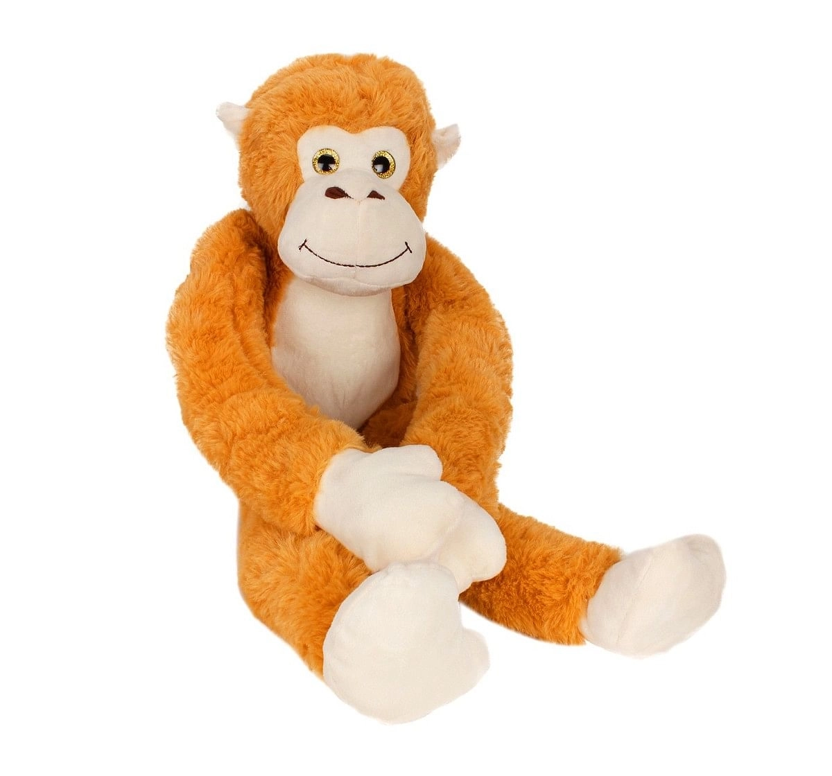Fuzzbuzz Monkey Animal Plush - Grey - 71Cm Quirky Soft Toys for Kids age 0M+ - 14 Cm (Grey)