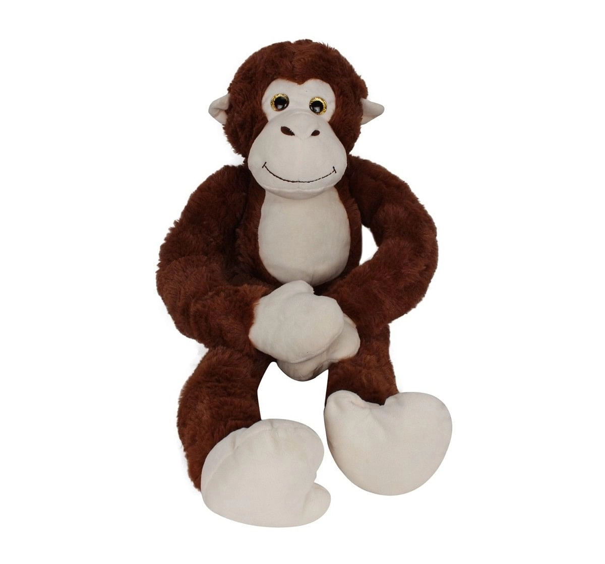 Fuzzbuzz Monkey Animal Plush - Brown - 71Cm Quirky Soft Toys for Kids age 0M+ - 14 Cm (Brown)