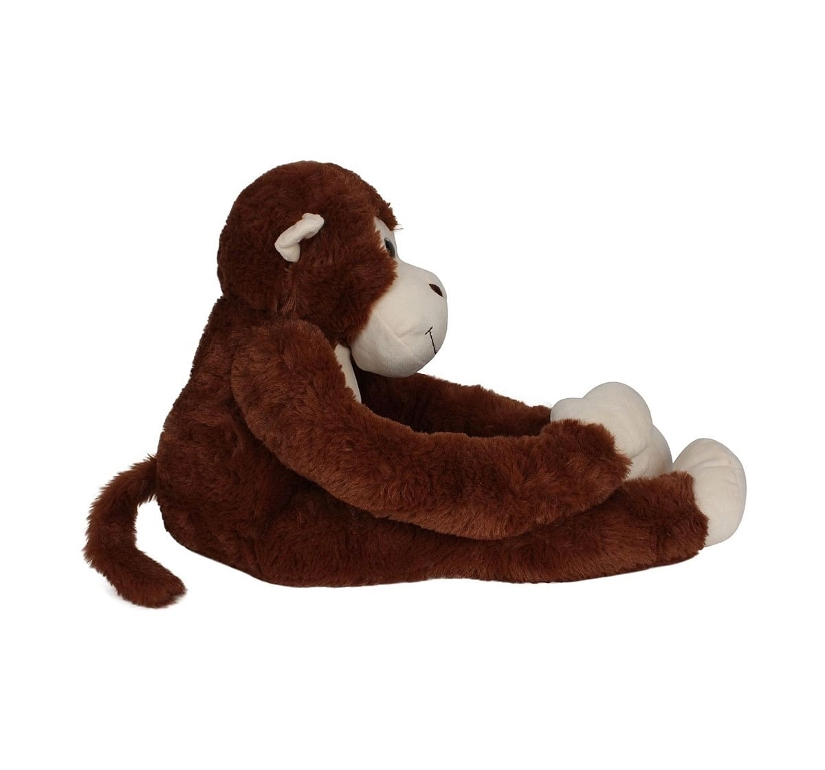 Fuzzbuzz Monkey Animal Plush - Brown - 71Cm Quirky Soft Toys for Kids age 0M+ - 14 Cm (Brown)