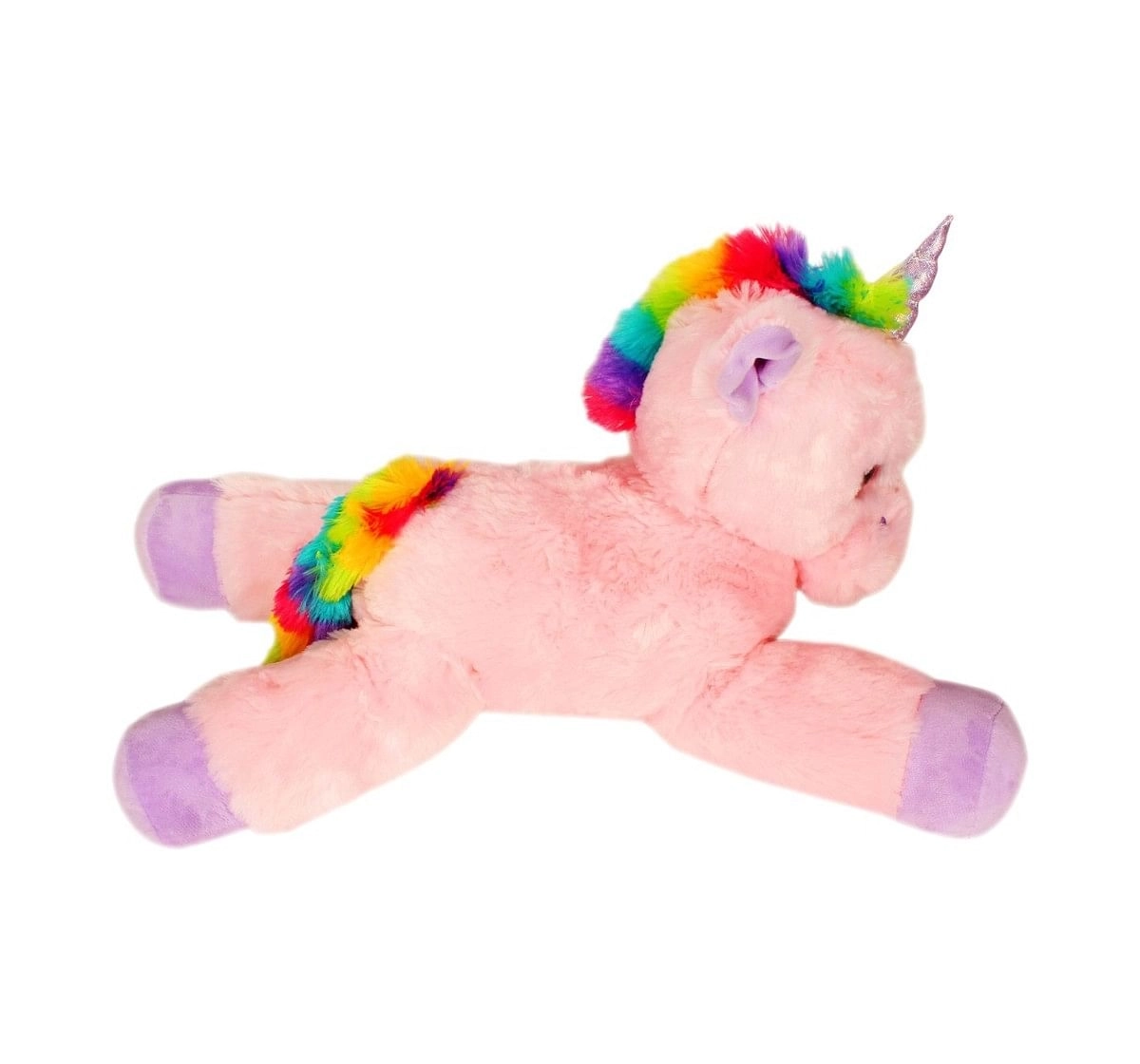 Fuzzbuzz Lying Unicorn Plush - Pink - 53Cm Quirky Soft Toys for Kids age 0M+ - 28 Cm (Pink)