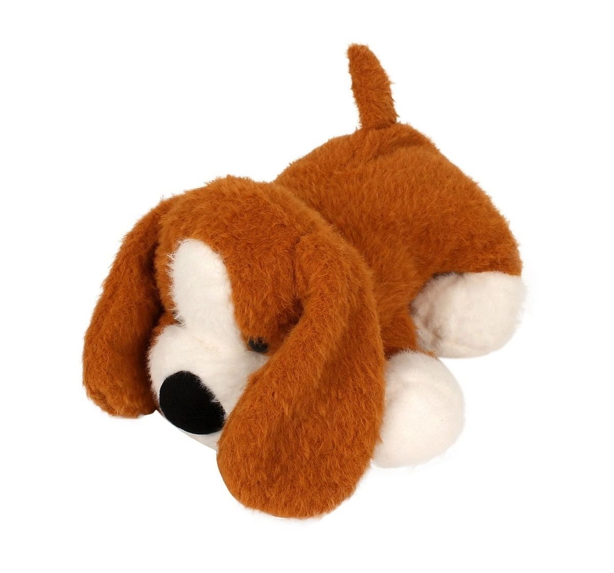 Fuzzbuzz Soft Lying Dog - Lt. Brown - 33Cm Quirky Soft Toys for Kids age 0M+ - 15 Cm (Light Brown)