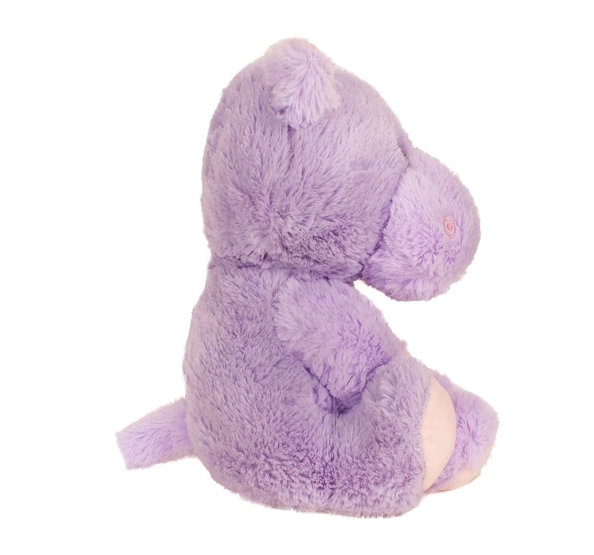 Fuzzbuzz Sitting Hippo - 25Cm Quirky Soft Toys for Kids age 0M+ - 25 Cm (Purple)