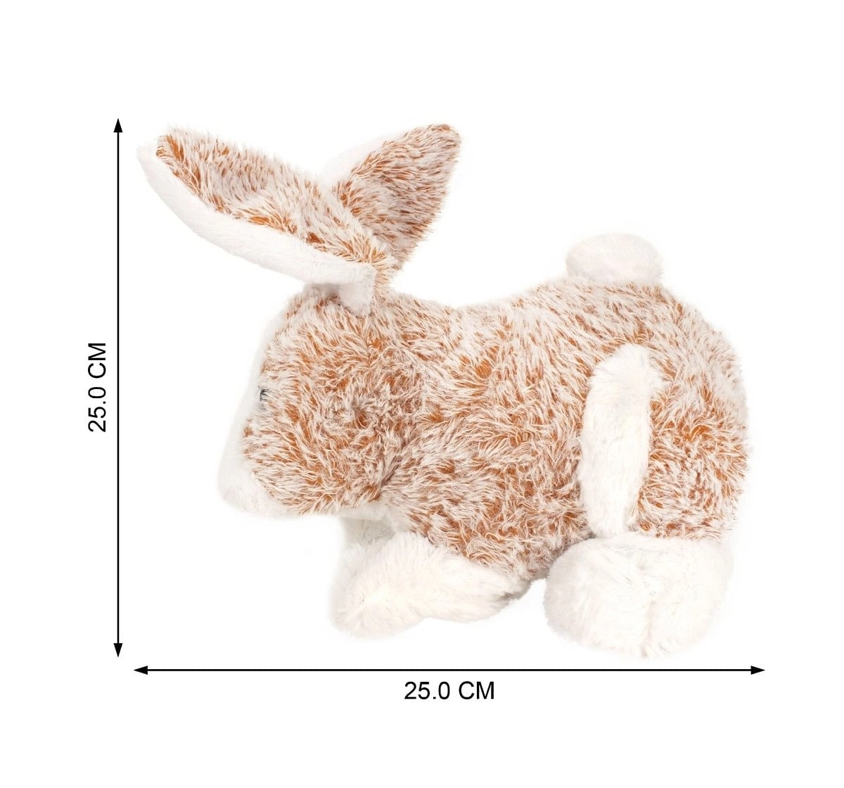 Fuzzbuzz Soft Furry Bunny - White - 25Cm Quirky Soft Toys for Kids age 0M+ - 18 Cm (White)