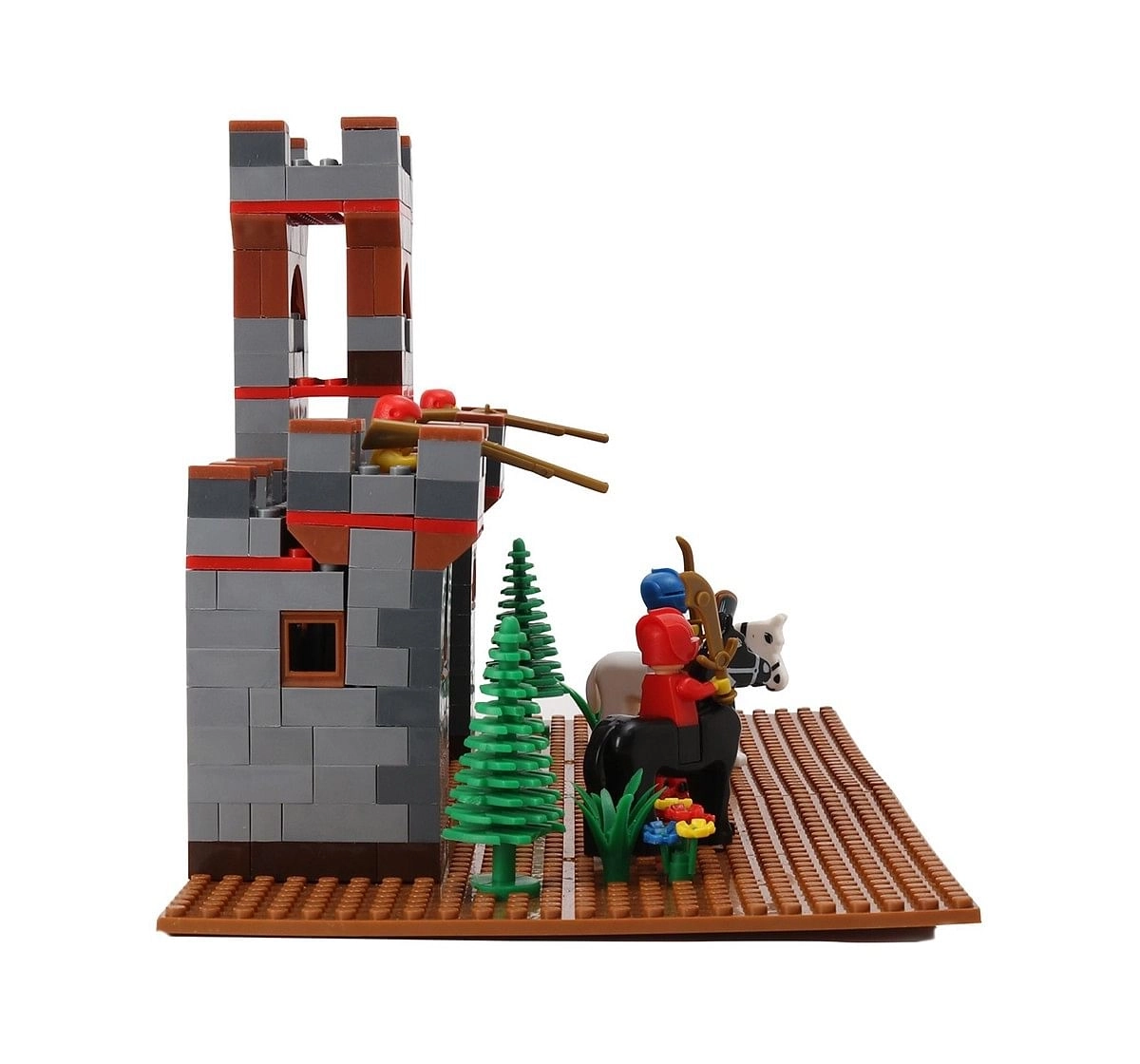 Peacock Smart Castle Set With Warriors Generic Blocks for Kids age 5Y+ 