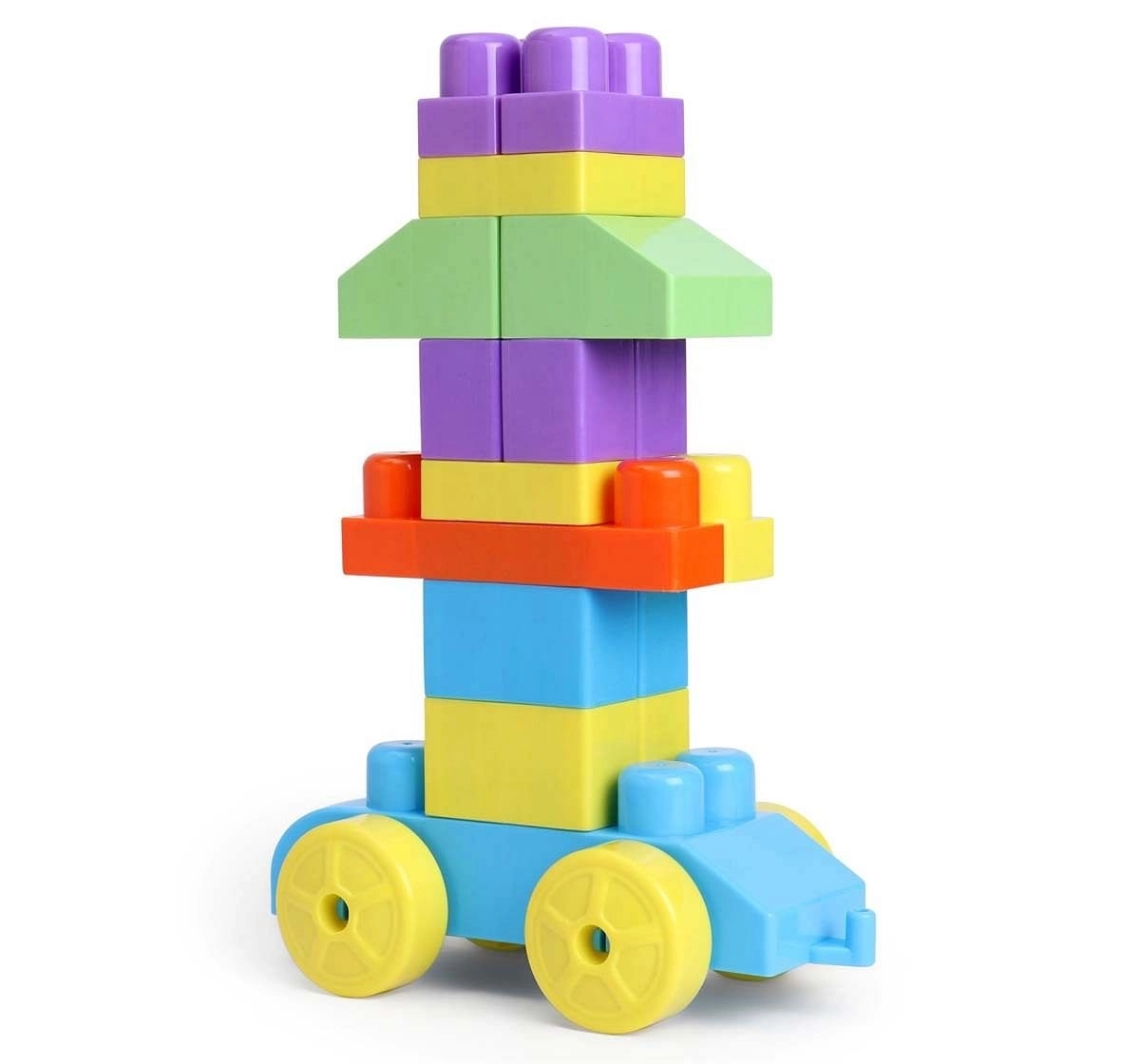 Peacock Jumbo Brix Stacking Set - 50 Pieces Generic Blocks for Kids age 6M+ 