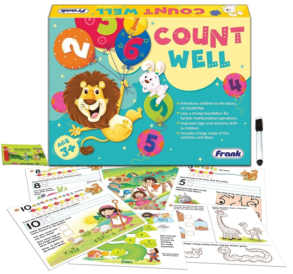 Frank Count Well Puzzles for Kids age 3Y+ 
