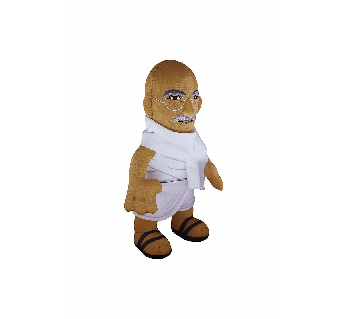 Plushona 10 Inch Mahatma Gandhi Plush Toy for Kids age 10Y+ (Brown)