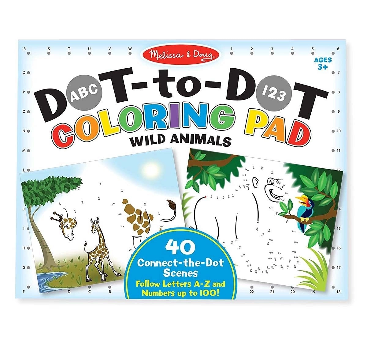 Melissa & Doug Abc 123 Dtd Wild Animals Diy Art & Craft Kits for Kids Age 3Y+