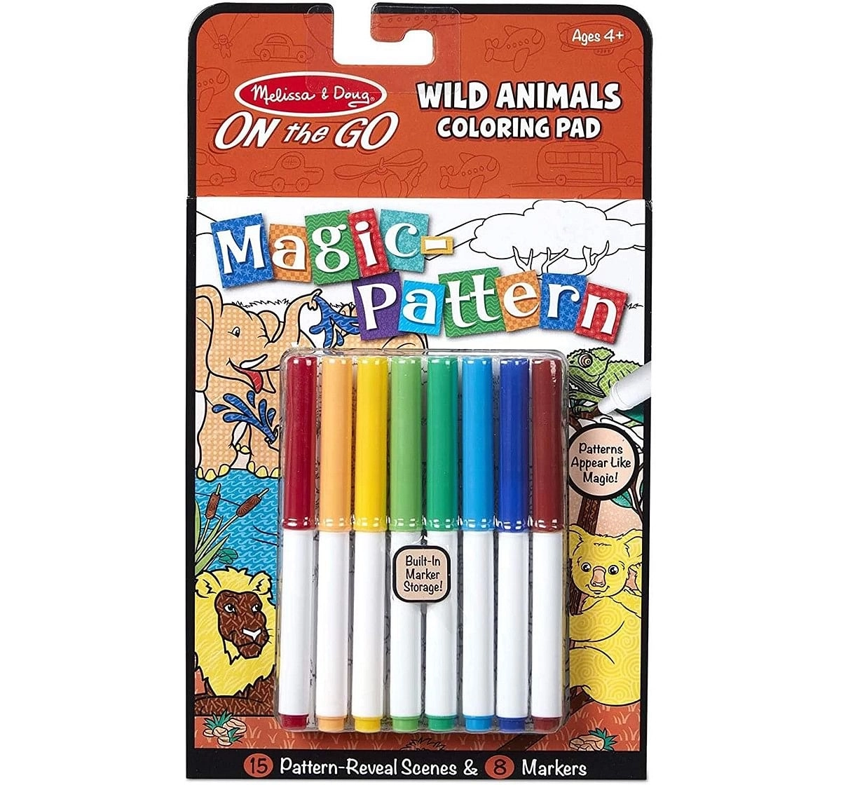 Melissa & Doug on The Go Magic Pattern Pad - Wild Animals DIY Art & Craft Kits for Kids age 3Y+ 