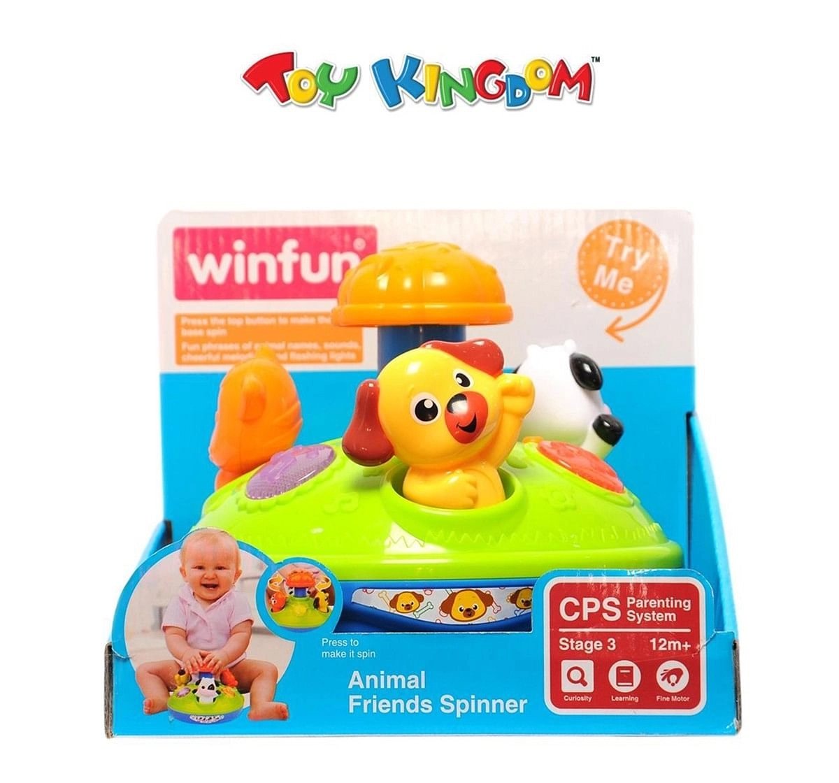 Winfun - Animal Friends Spinner  New Born for Kids age 12M+ 
