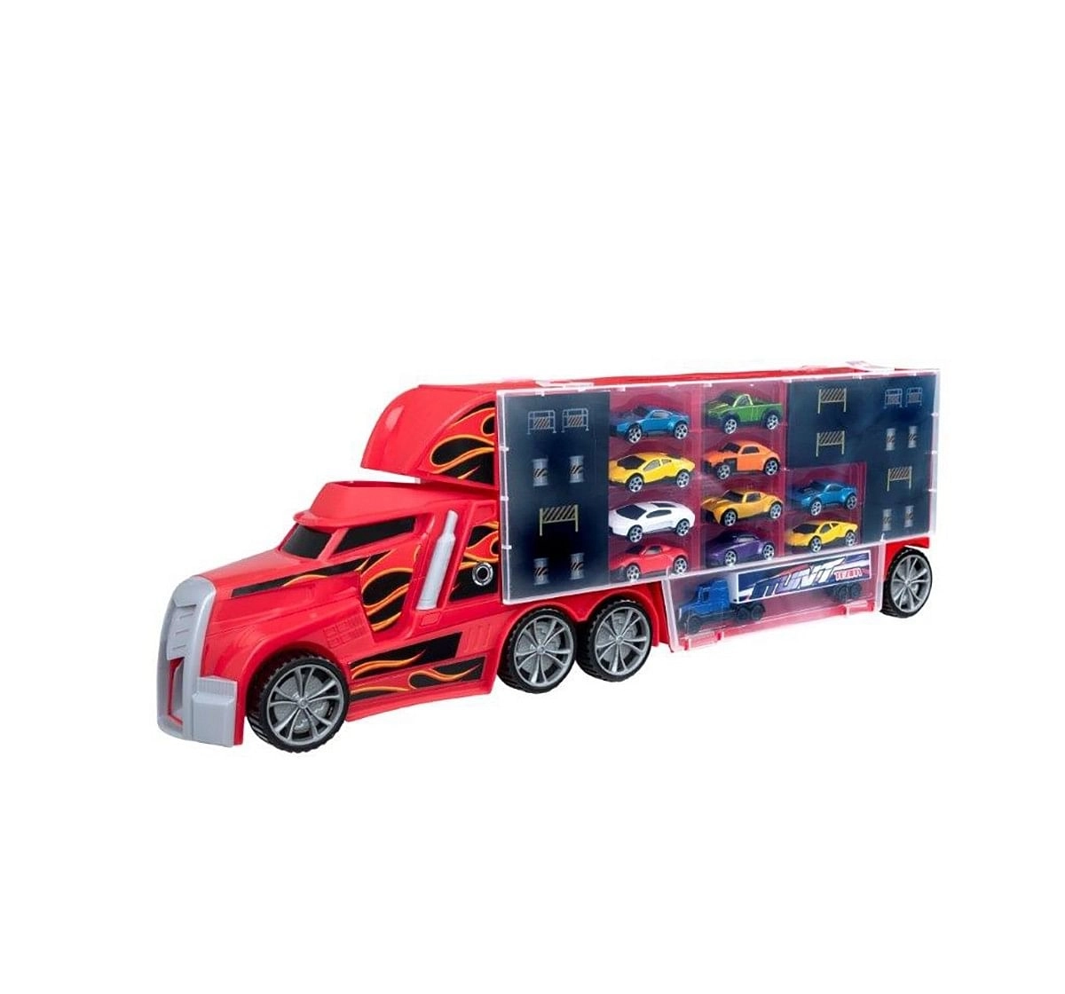 Ralleyz Car Transporter - 10 Cars Vehicles for Kids age 3Y+ 