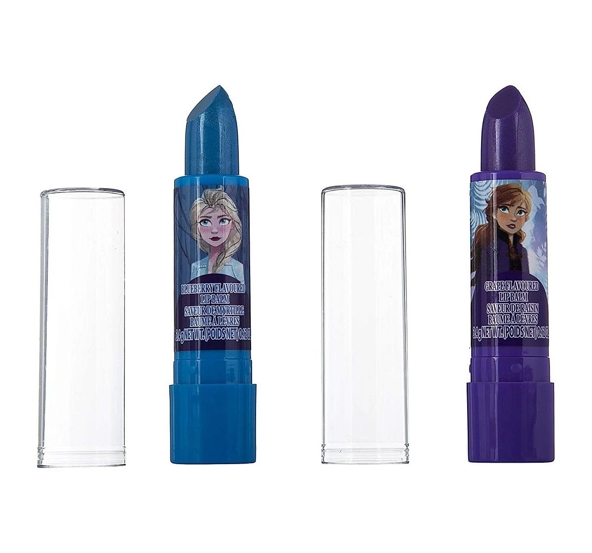 Disney Frozen 2  - 7 Piece Lip Balm Cosmetic Gift Set with Light-Up Mirror Toileteries and Makeup for Kids age 3Y+ 
