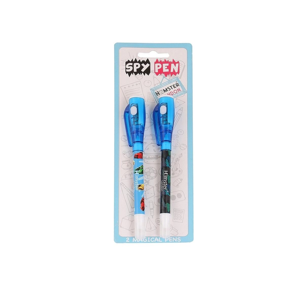 Hamster London Spy Pens Set of 2 for Kids age 3Y+ (Blue)