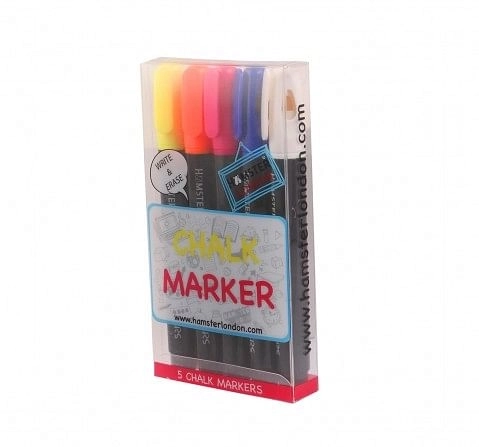 Hamster London Chalk Markers Set of 5 for Kids age 3Y+