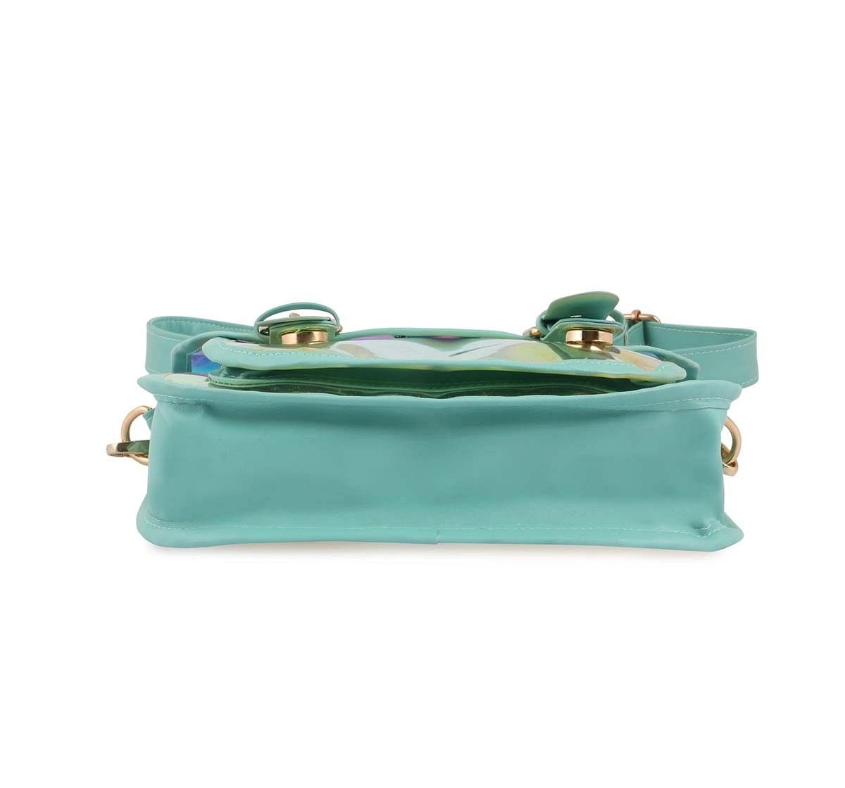 Hamster London Shiny Sling Bag Aqua Bags for Age 3Y+ (Blue)