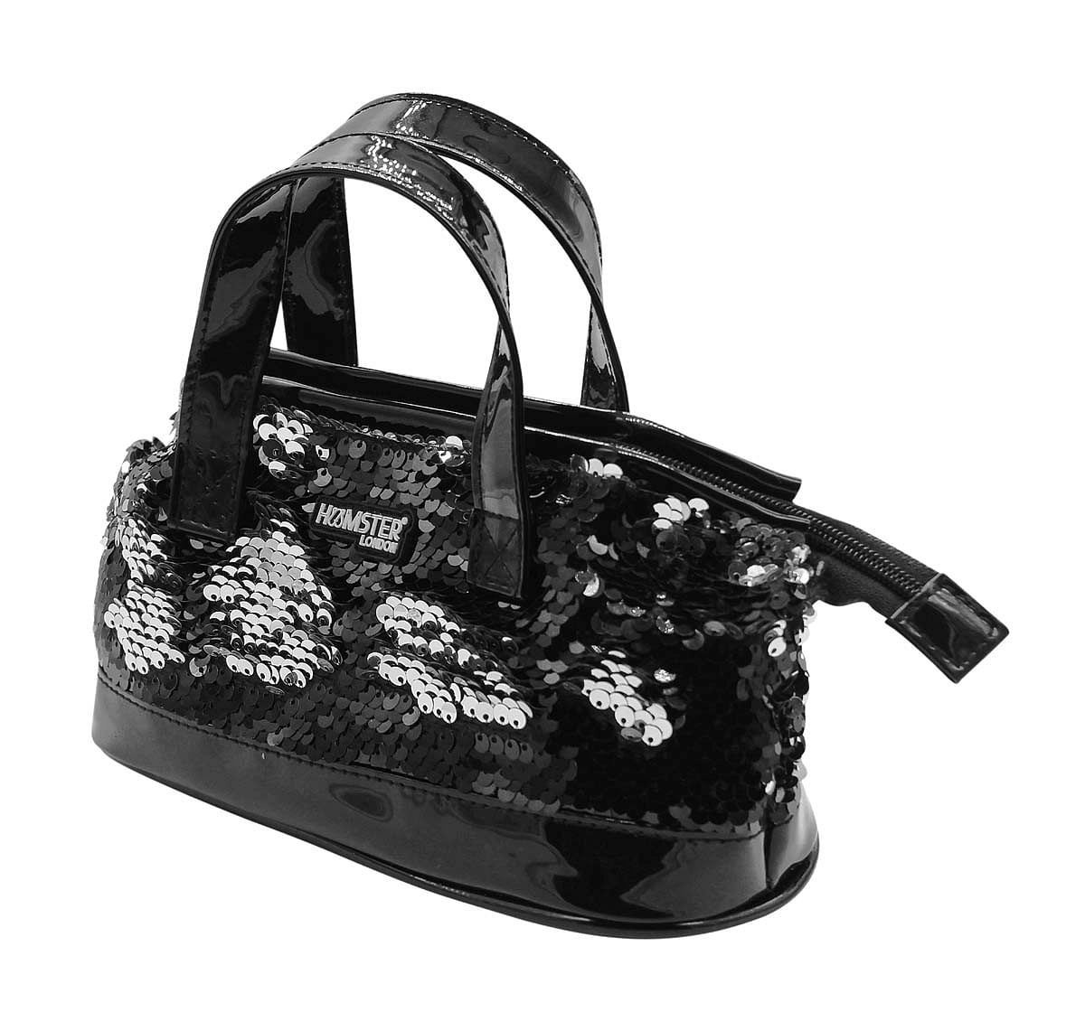 Hamster London Sequence Mini Handle Back Black Bags for Kids Age 3Y+ (Black)