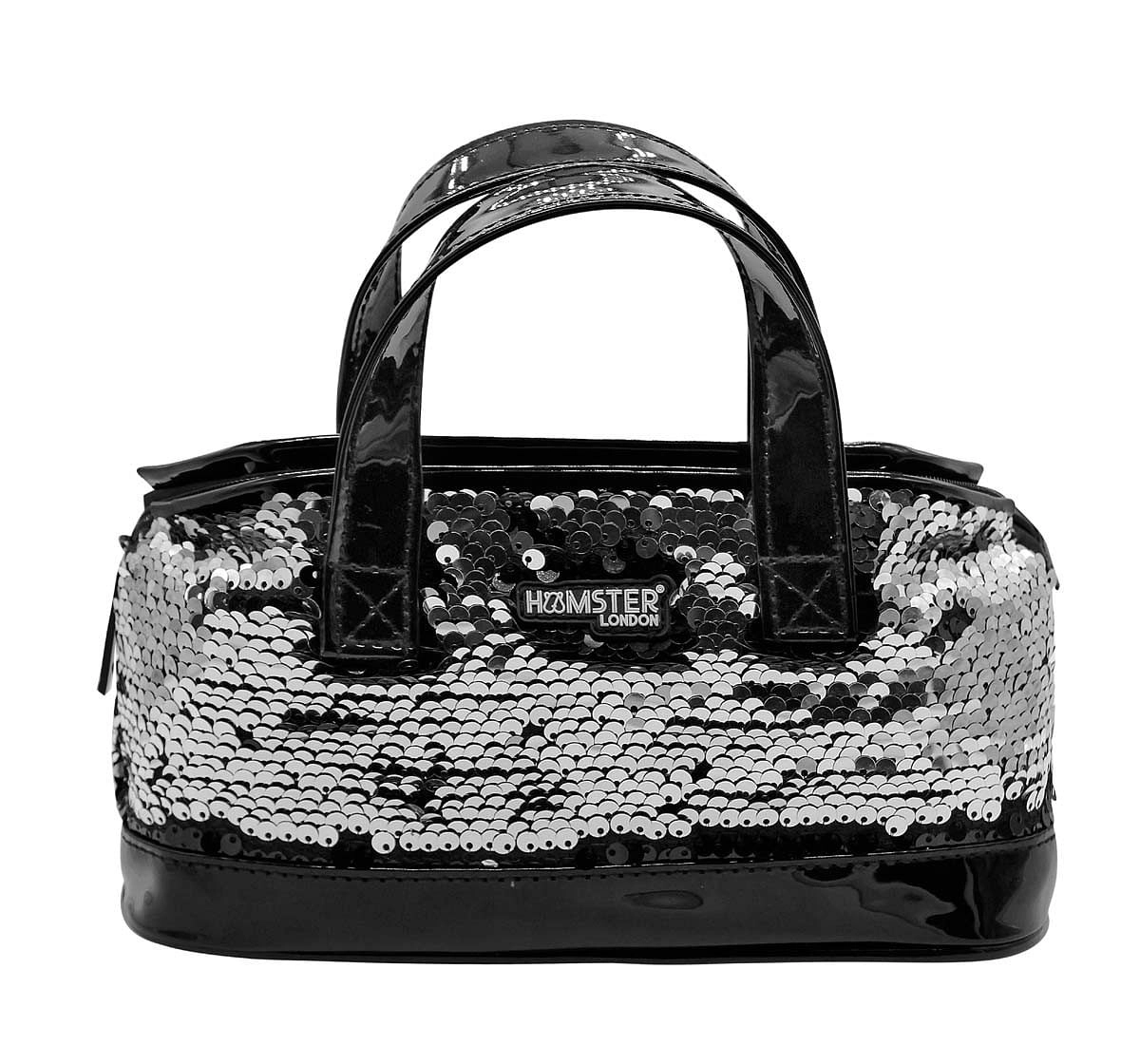 Hamster London Sequence Mini Handle Back Black Bags for Kids Age 3Y+ (Black)