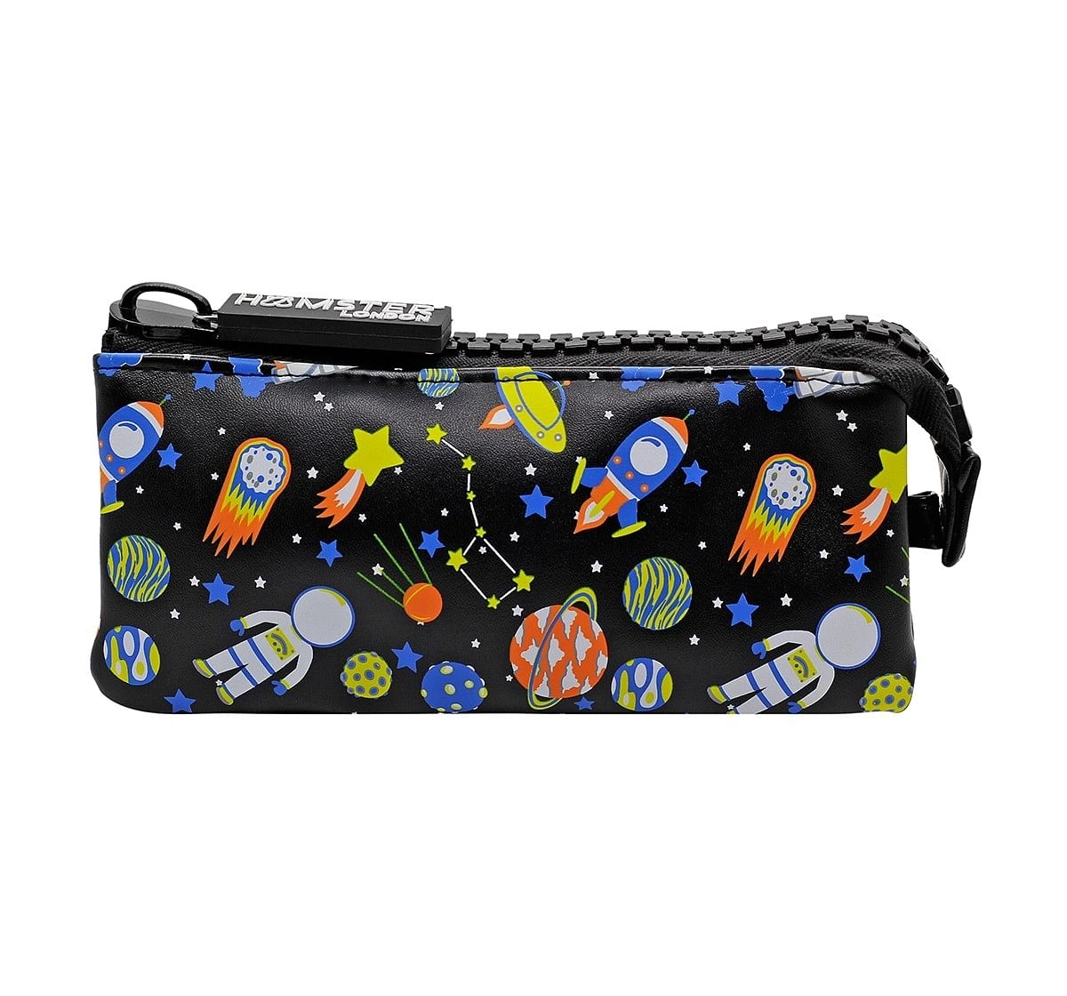 Hamster London Space Big Zipper Pouch for Kids age 3Y+ (Black)