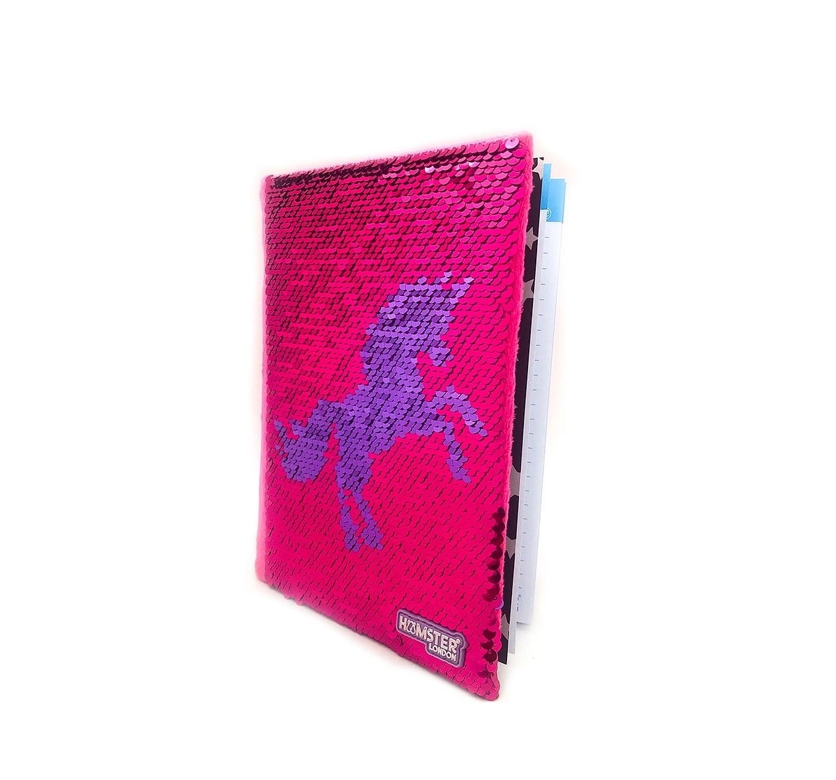 Hamster London Sequin Unicorn Diary for Kids age 3Y+ (Pink) 