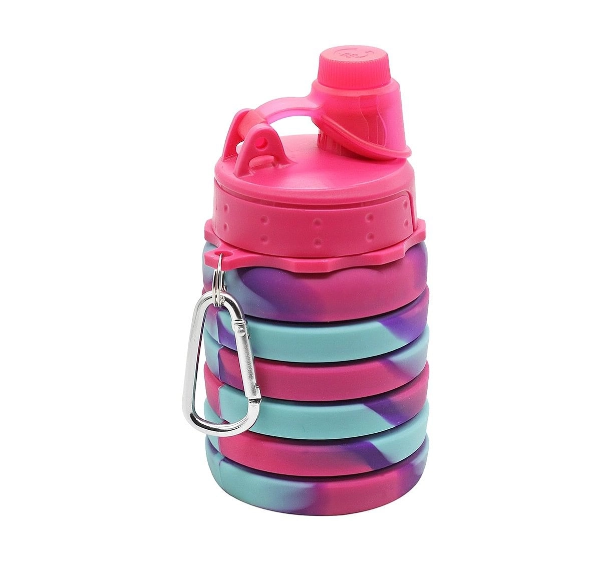 Hamster London Bendable Bottle with Carabiner Clip for Kids age 3Y+ (Pink)