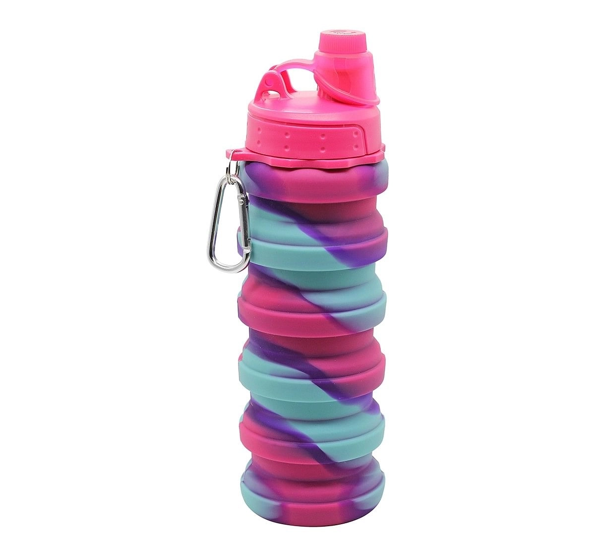 Hamster London Bendable Bottle with Carabiner Clip for Kids age 3Y+ (Pink)