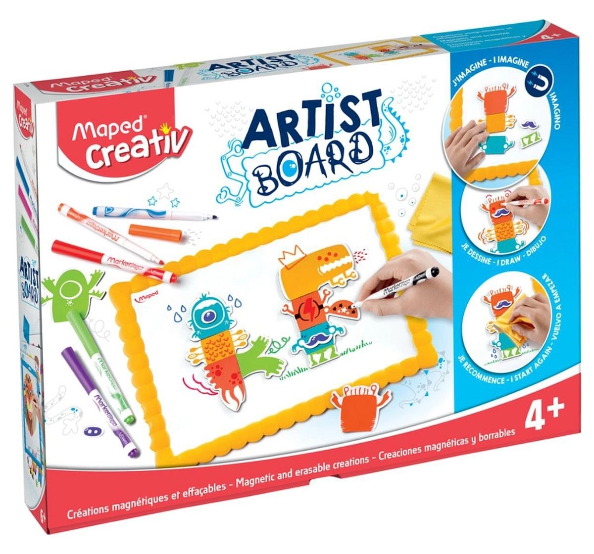 Maped Magnetic Erasable Creations, 7Y+ (Multicolour)