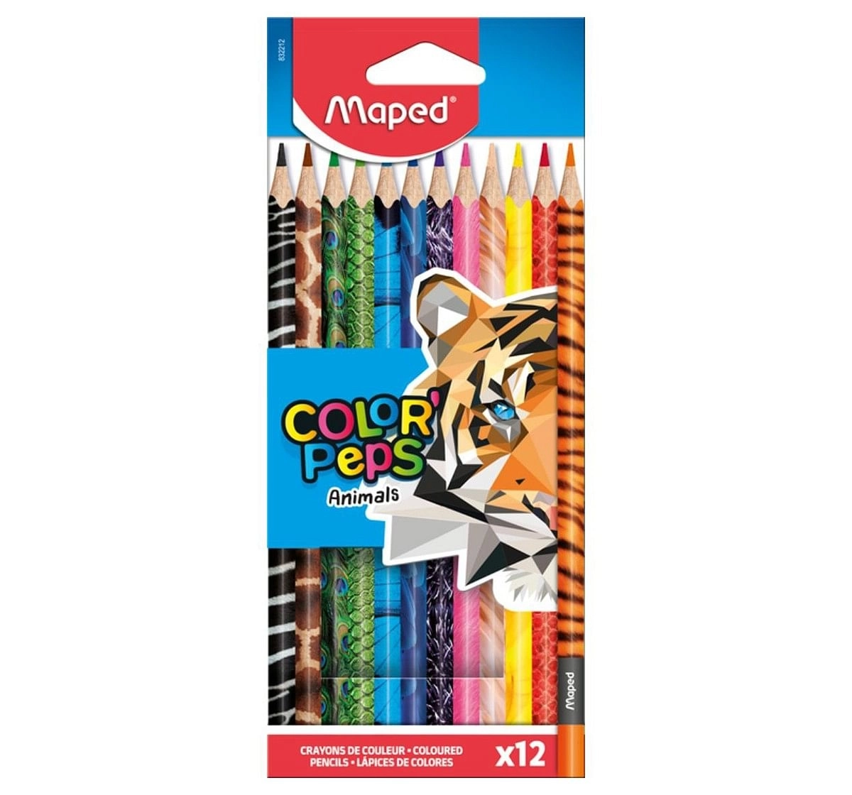 Maped 12 Animal Colour Pencil, 7Y+ (Multicolour)