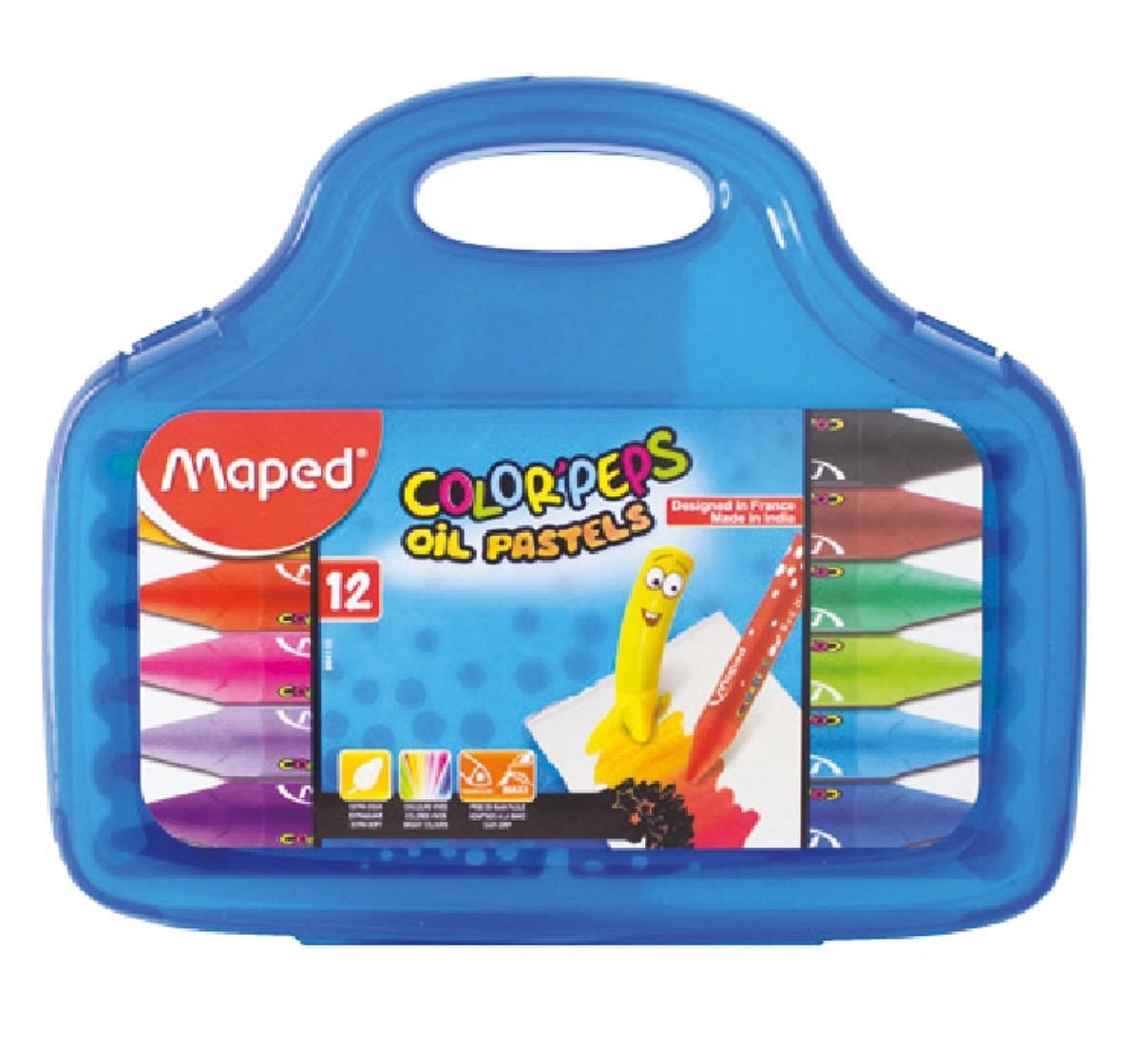 Maped Pastels - 12 Shades, 7Y+ (Multicolour)