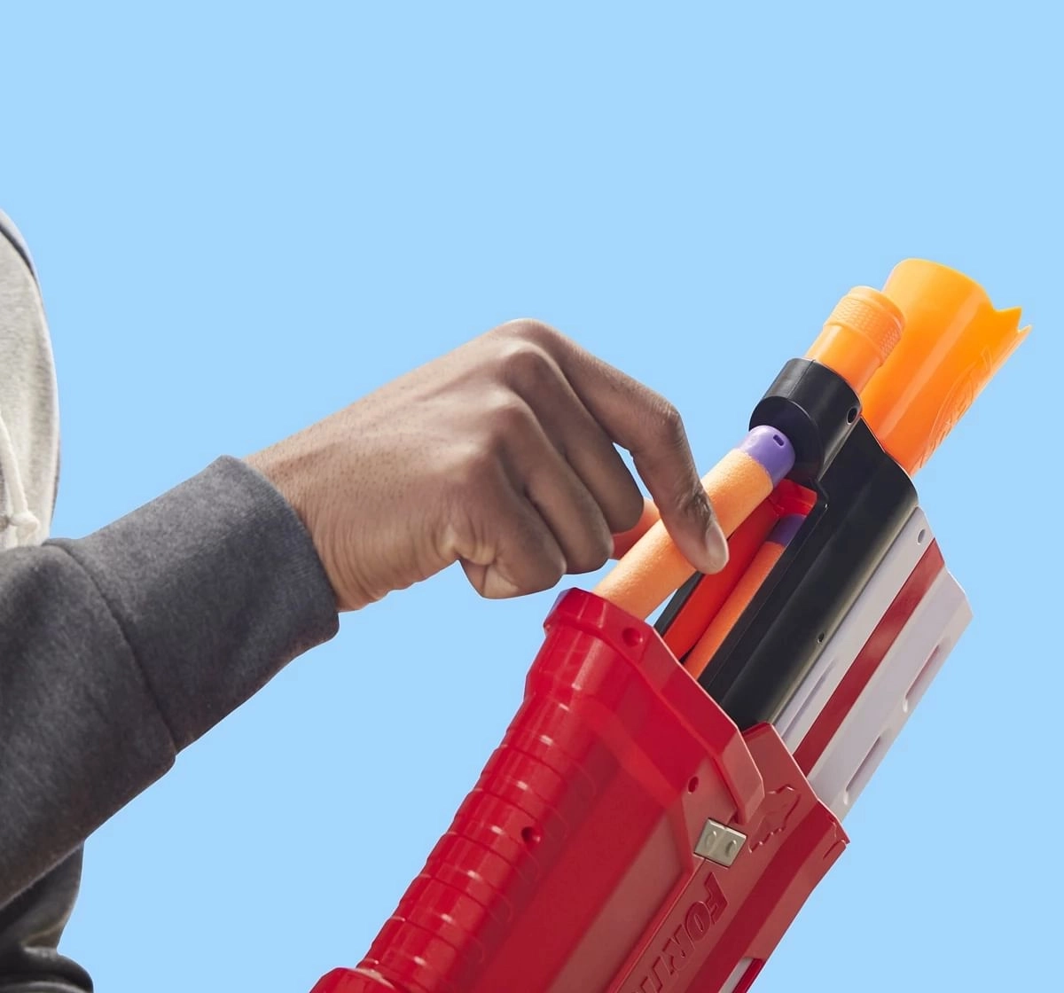 Nerf Fortnight TS Blaster Pump Action Dart Blaster for kids 8Y+, Multicolour