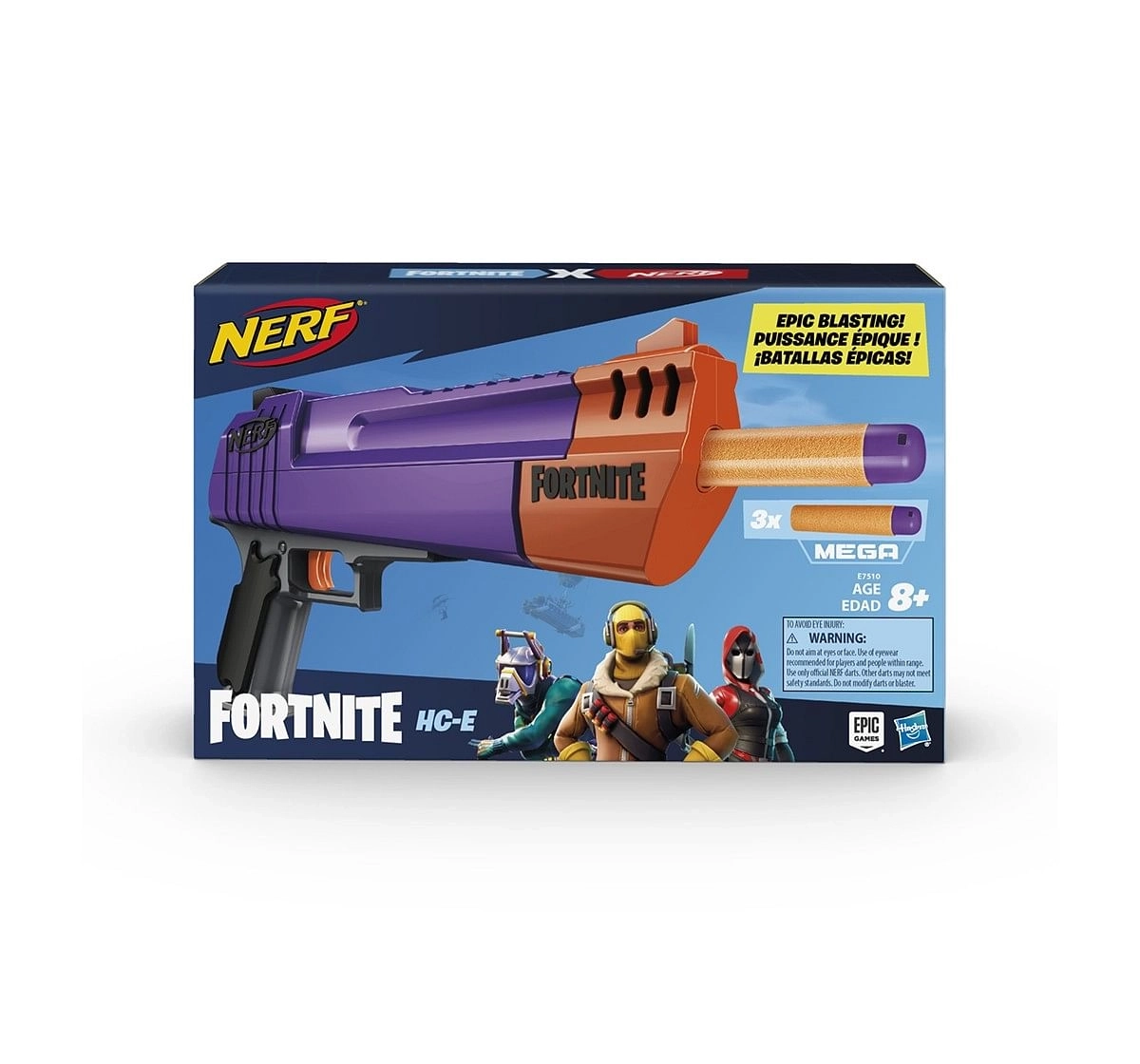 Nerf Fortnite Hc-E Mega Dart Blasters for Kids age 8Y+ 