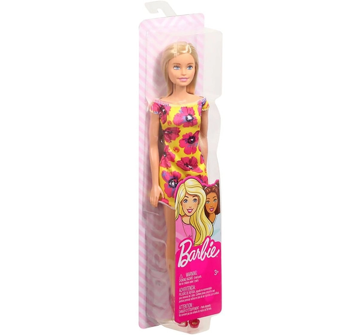  Barbie Doll With Floral Dress, Dolls & Accessories for Girls age 3Y+, Assorted