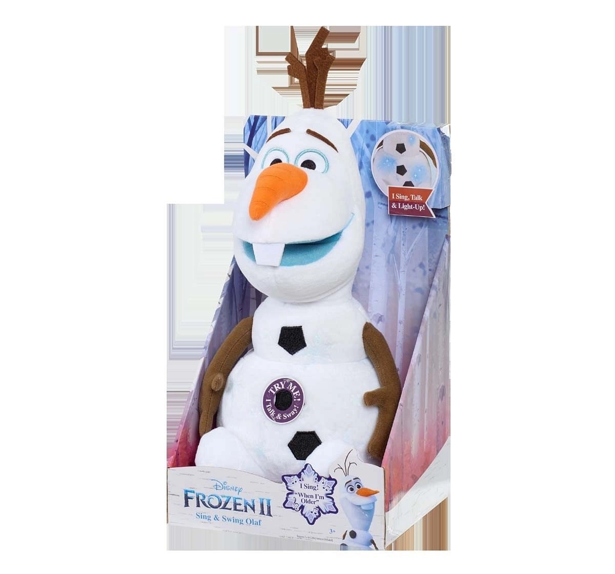 Disney Frozen 2 Sing & Swing Olaf Interactive Soft Toys for Age 3Y+ - 30.48 Cm
