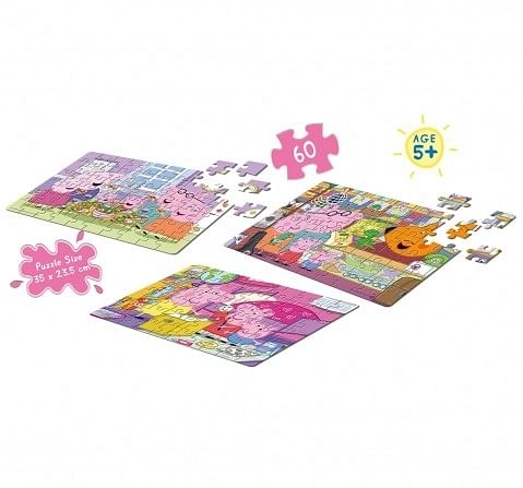 Frank Peppa Pig Puzzle Pack for Kids age 5Y+ 