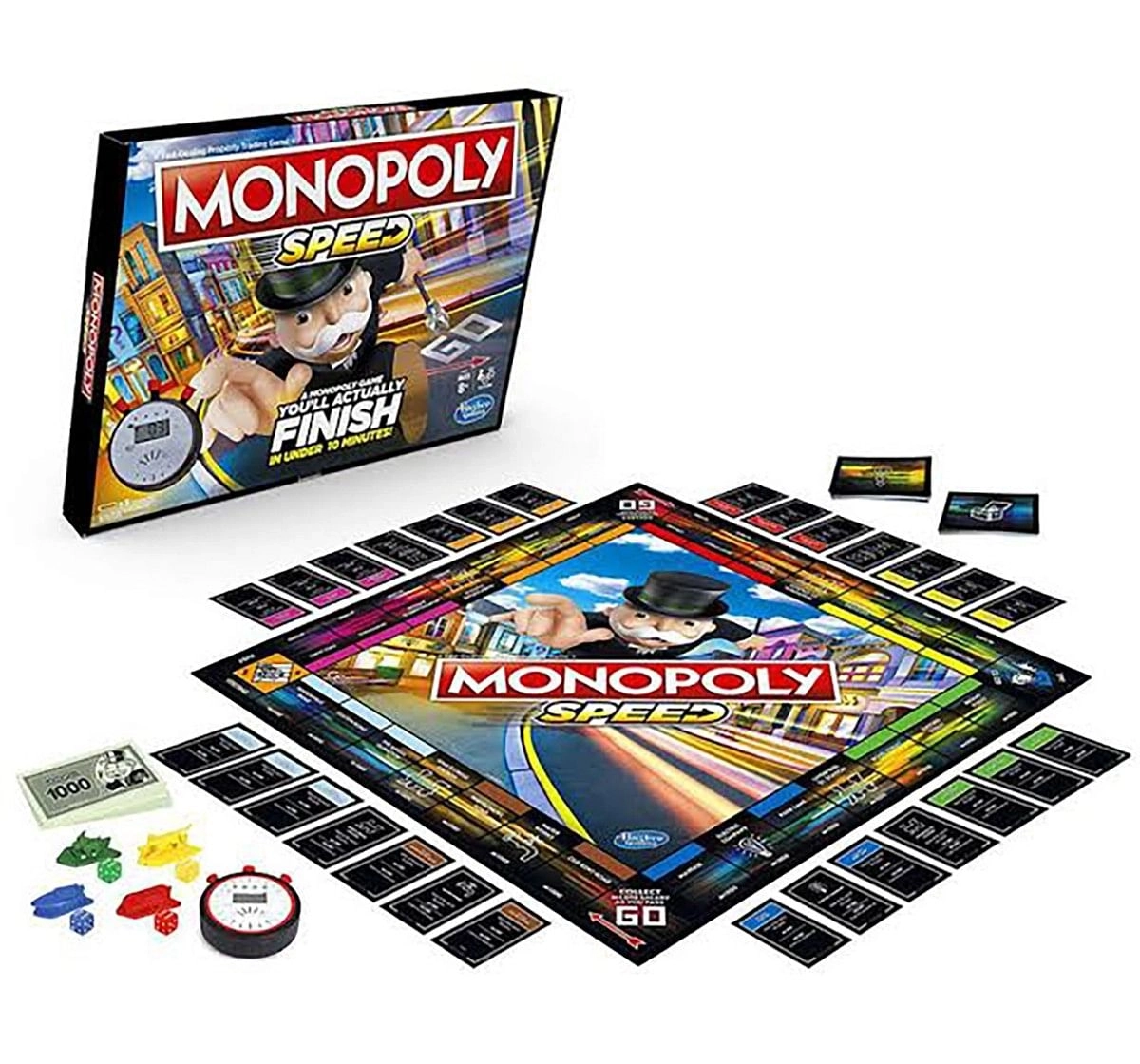 Hasbro Monopoly Speed Board Game Board Games for Kids age 8Y+ 