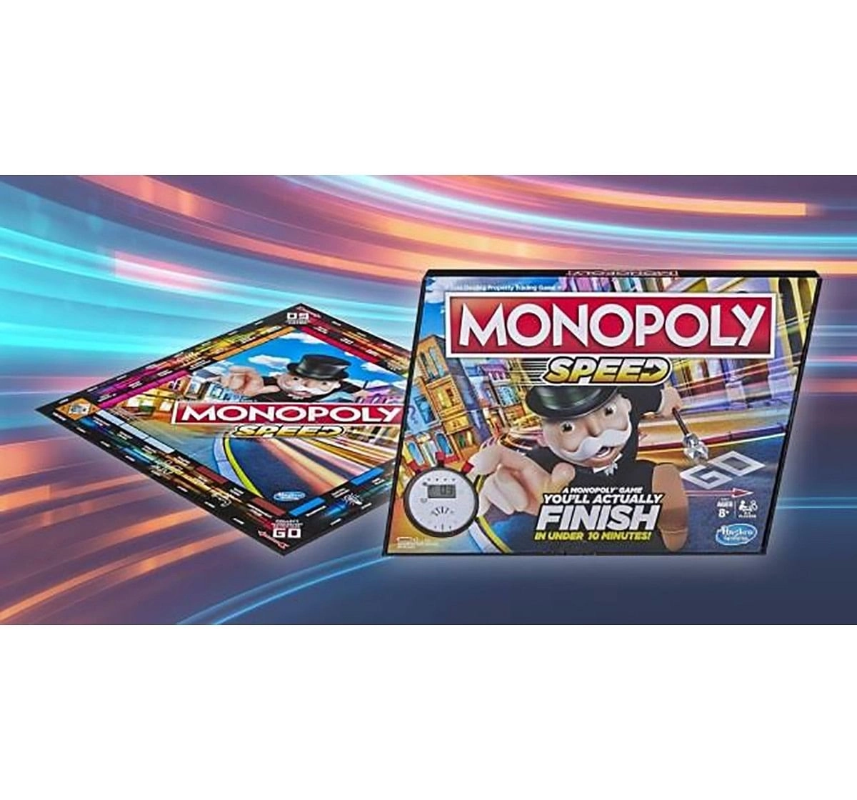 Hasbro Monopoly Speed Board Game Board Games for Kids age 8Y+ 