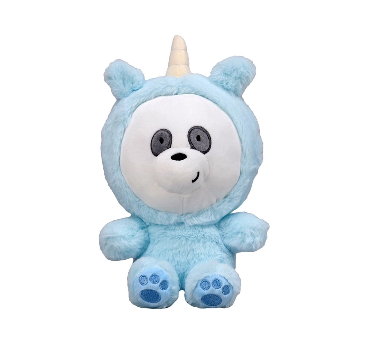 We Bare Bears We Bare Bear Panda Bear With Unicorn Onesie Plush 25 Cm Character Soft Toys for Kids age 1Y+ - 25 Cm 