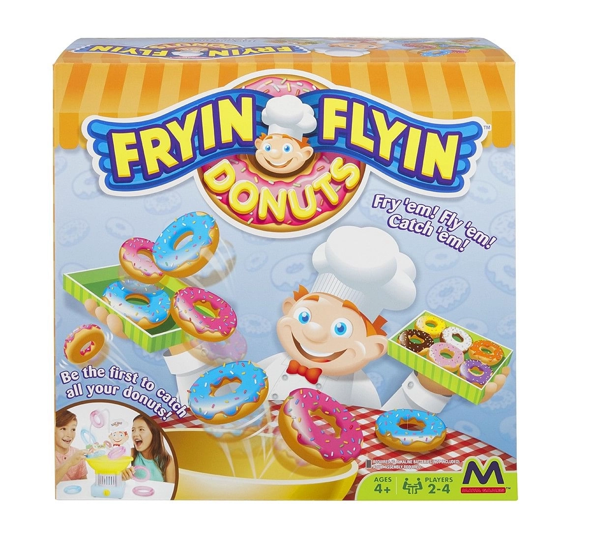 Maya Games Fryin' Flyin Donuts - Family Game for Kids age 5Y+ 