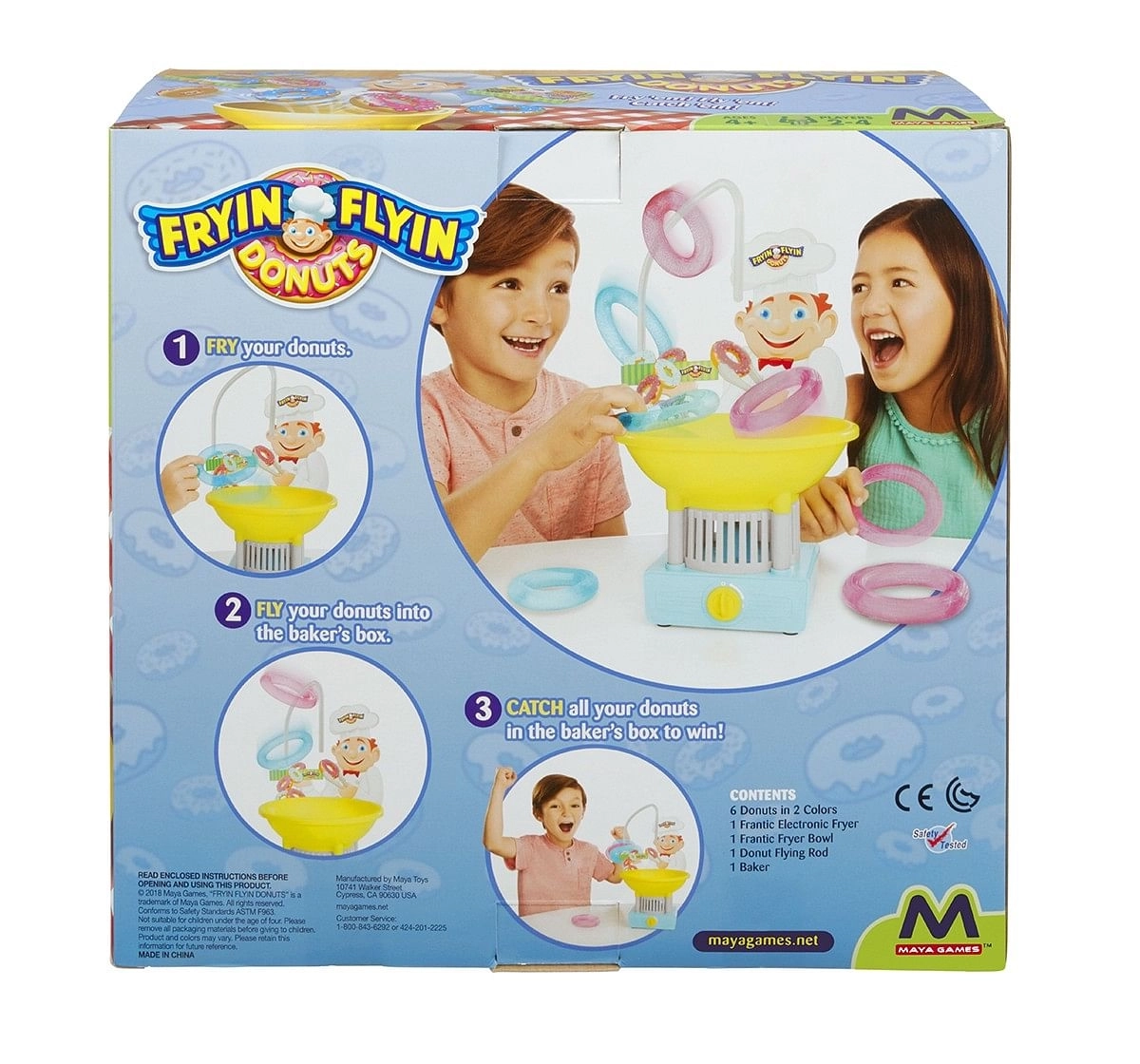 Maya Games Fryin' Flyin Donuts - Family Game for Kids age 5Y+ 