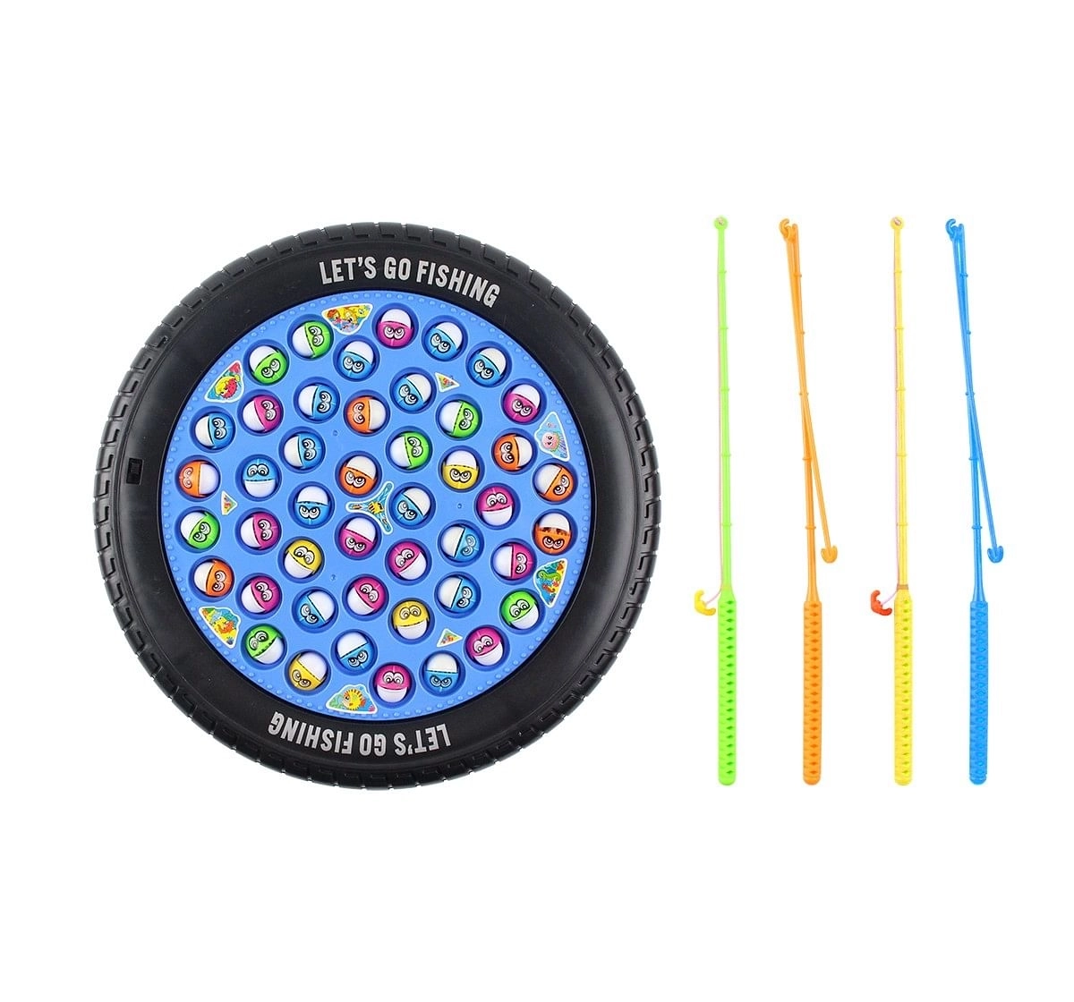 Youreka Fish It Out Fishing Game Small with 2 Fishing Rods & 21 Fish for Kids age 3Y+ 