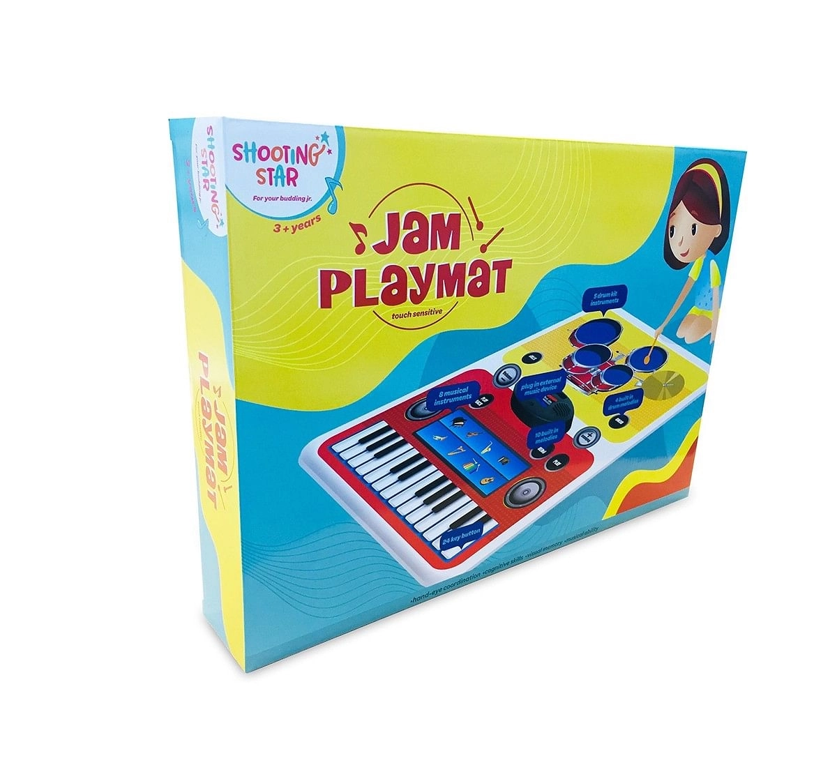 Shooting Star 2 In 1 Magic Jam Playmat Musical Toys for Kids, 3Y+