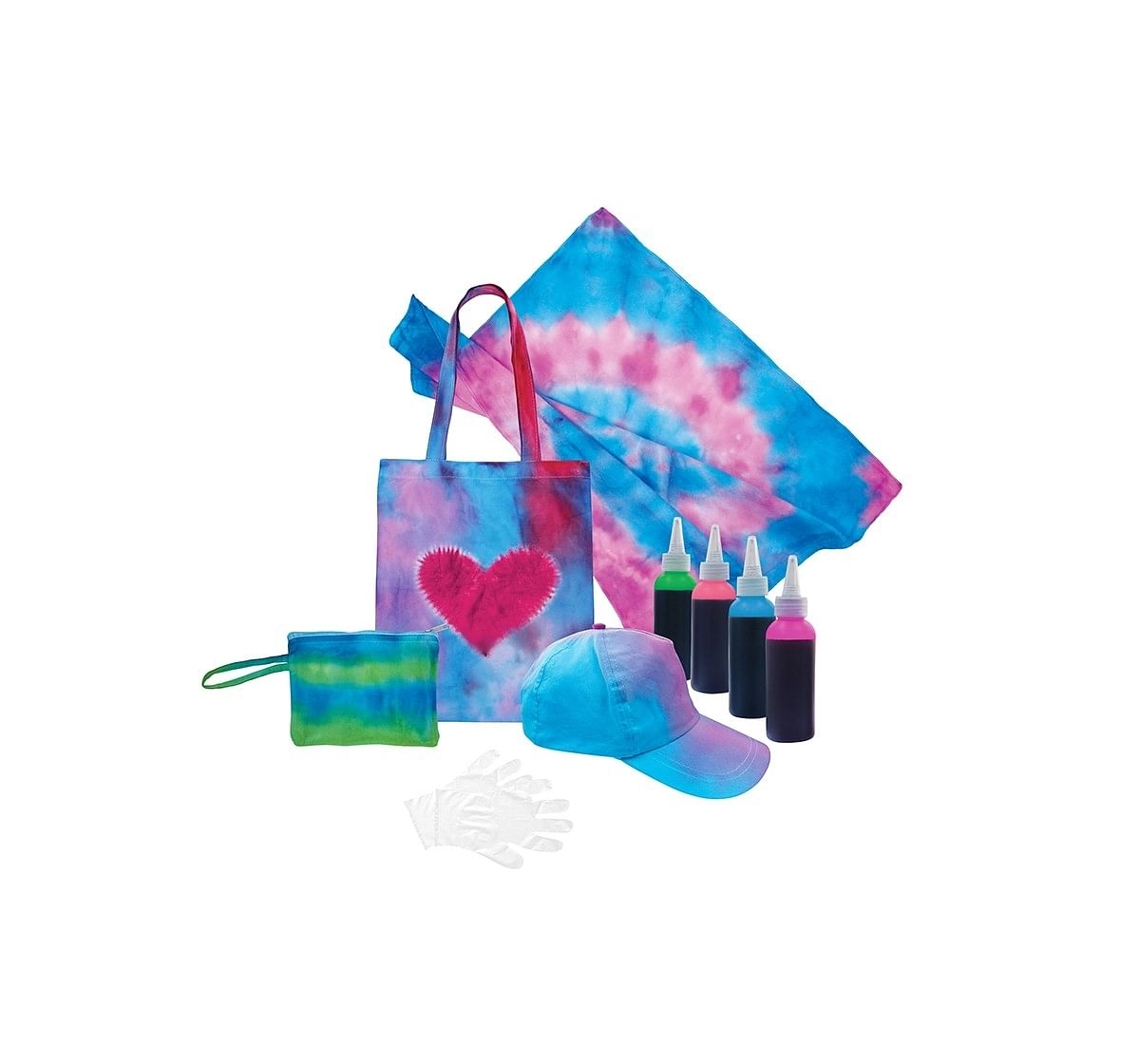 Youreka Tie Dye Colour Burst Kit DIY Art & Craft Kits for Kids age 3Y+ 