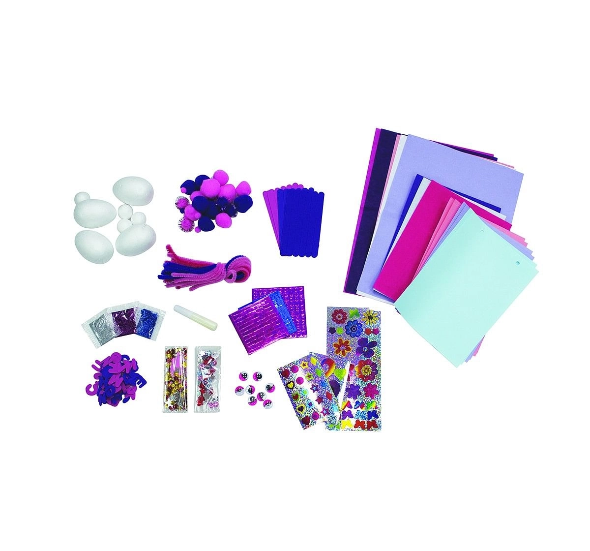 Youreka Craft Box Set 1000 Pcs DIY Art & Craft Kits for Kids age 3Y+ 