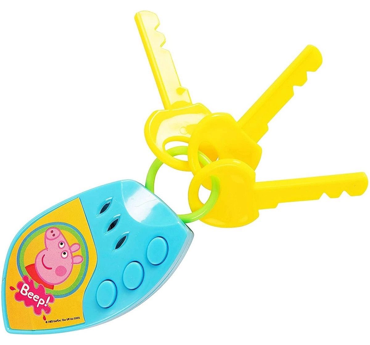 Peppa Pig Car Keys With Sound New Born for Kids age 3Y+ 