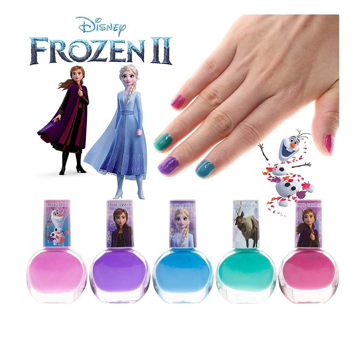 Disney Frozen Little Kingdom Coronation Nail Creation Queen Elsa & Princess  Anna Polish Set - YouTube