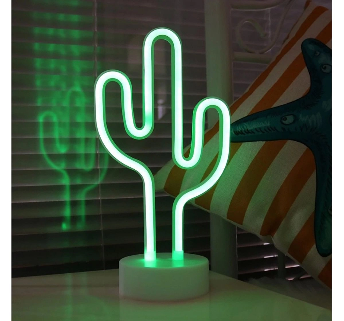 On Time Neon Lights Cactus Room Furnishing for Kids age 5Y+ 