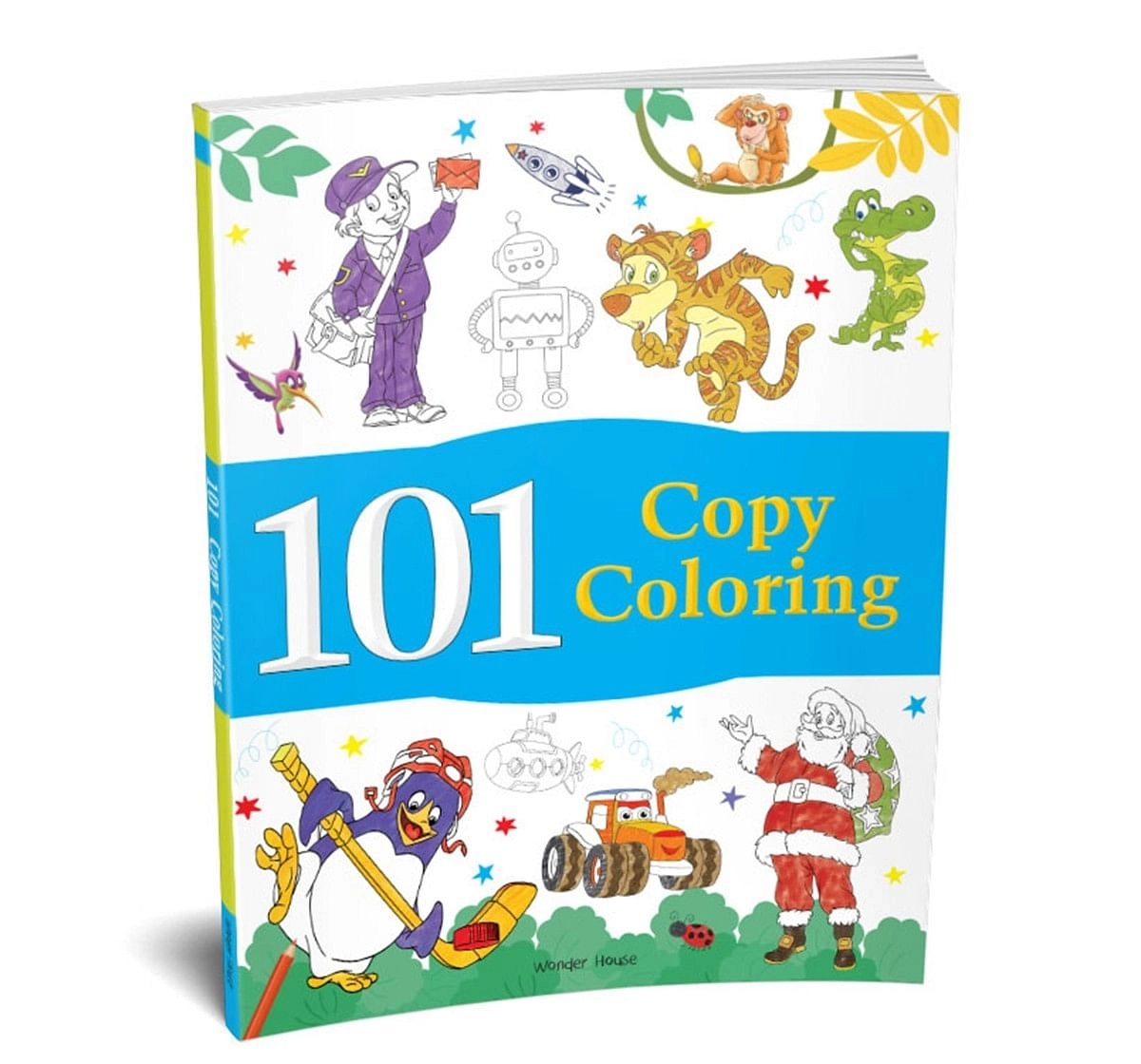 101 Copy Coloring: Fun Activity Book For Children, 96 Pages Book By Wonder House Books, Paperback