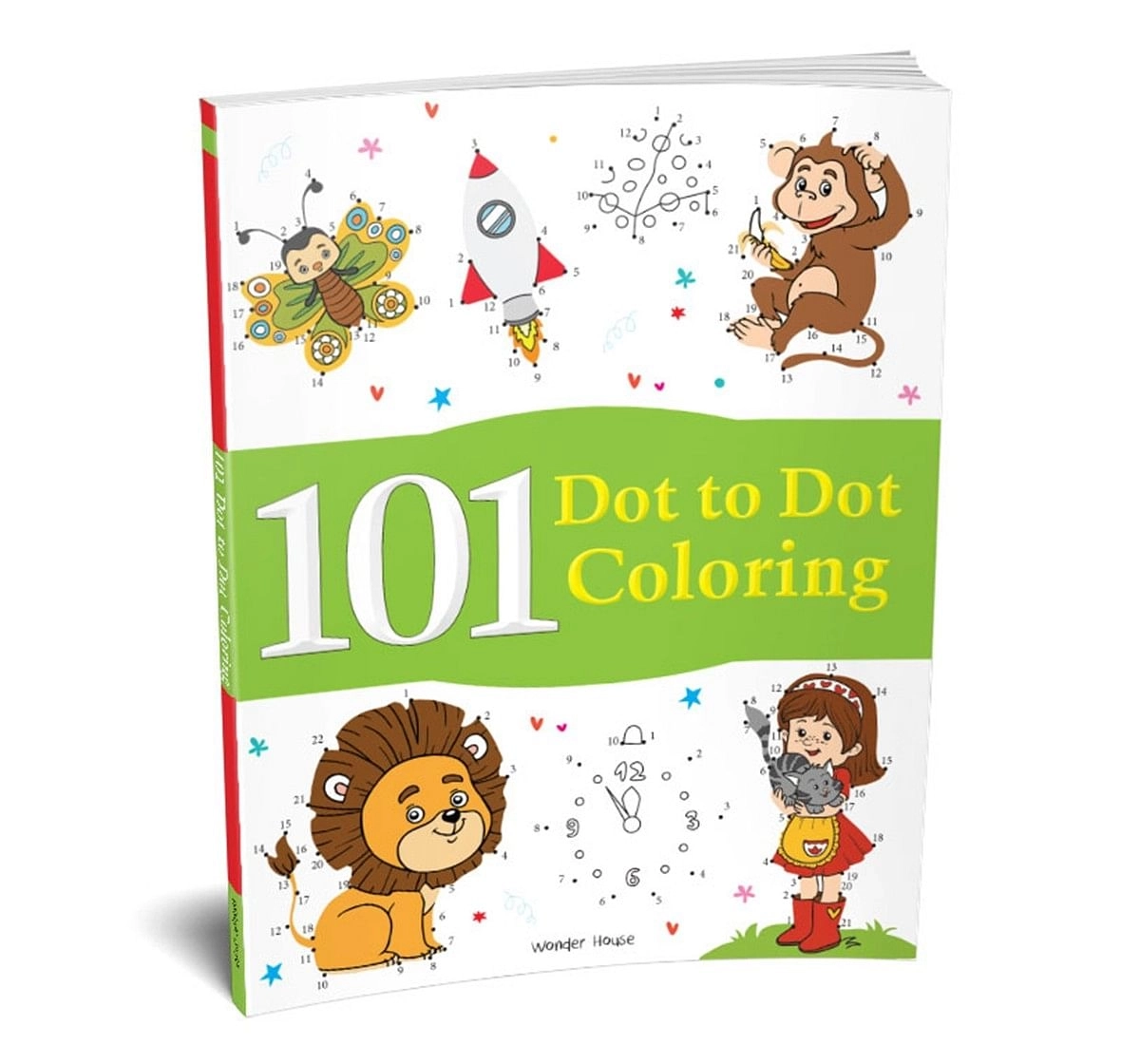 101 Dot To Dot Coloring: Fun Activity Book, 96 Pages Book By Wonder House Books, Paperback