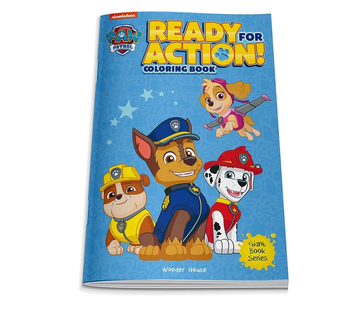 Wonder House Books Ready For Action Paw Patrol Giant Coloring Book for kids 3Y+, Multicolour