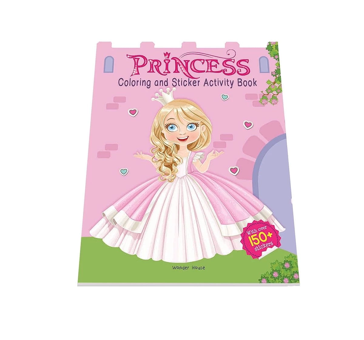 Wonder House Books Princesses Coloring and Sticker Activity Book With More then 150 Stickers for kids 3Y+, Multicolour